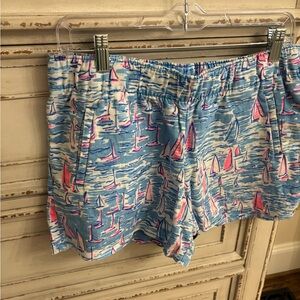 Lilly Pulitzer Blue and Pink Patterned Shorts